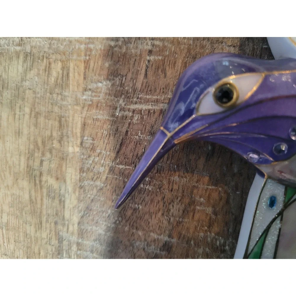 Lena Liu Jeweled Wonder Hummingbird Wall Plaque A2127 Jewels Of The Garden‎